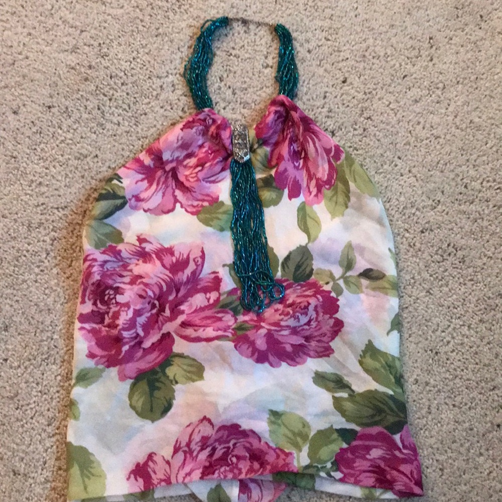 Ruth flower halter top
